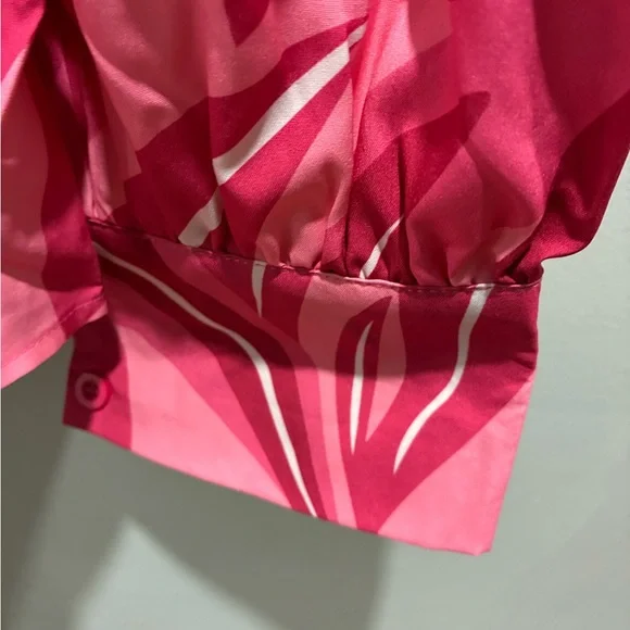 Pink Patterned Women's Top - Picture 7 of 8